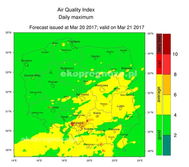 Ekoprognoza na 21 marca