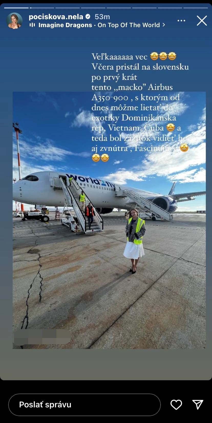 Lietadlo je na Slovensku prvýkrát.