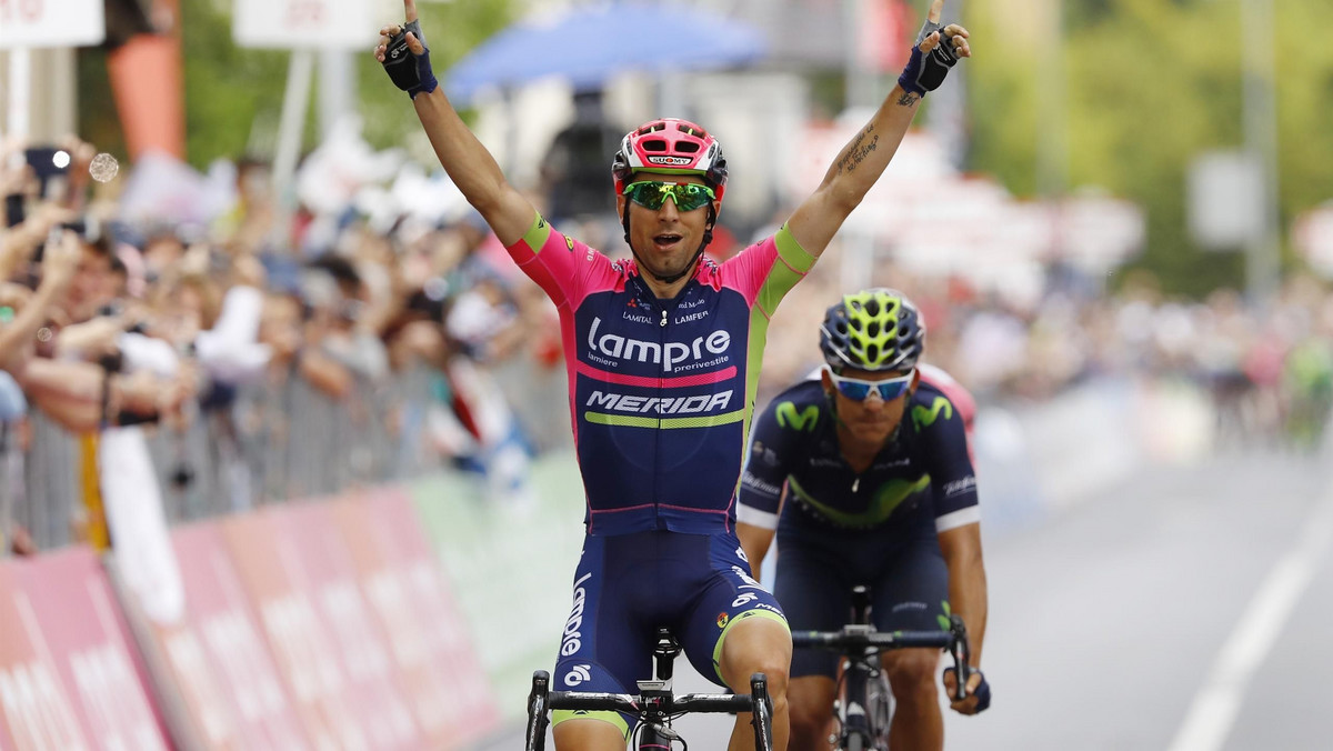 Włoch Diego Ulissi (Lampre-Merida) wygrał 11. etap Giro d'Italia. Skutecznie finiszował on z 3-osobowej ucieczki, w której był również lider wyścigu Bob Jungels (Etixx), a także drugi w klasyfikacji generalnej Andrey Amador (Movistar). Rafał Majka (Tinkoff) stracił do zwycięzcy 13 sekund i w klasyfikacji generalnej awansował na 6. pozycję.