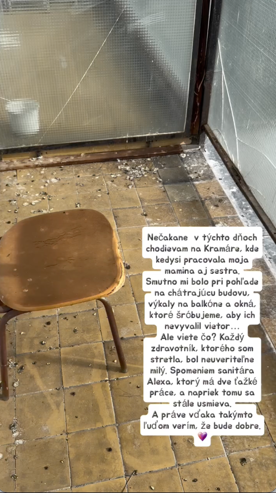 Lenka Šóošová ukázala žalostný stav nemocnice na Kramároch.