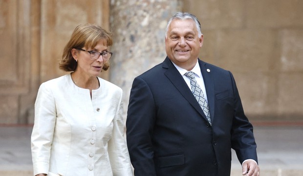 Viktor Orban sa suprugom Aniko Levai