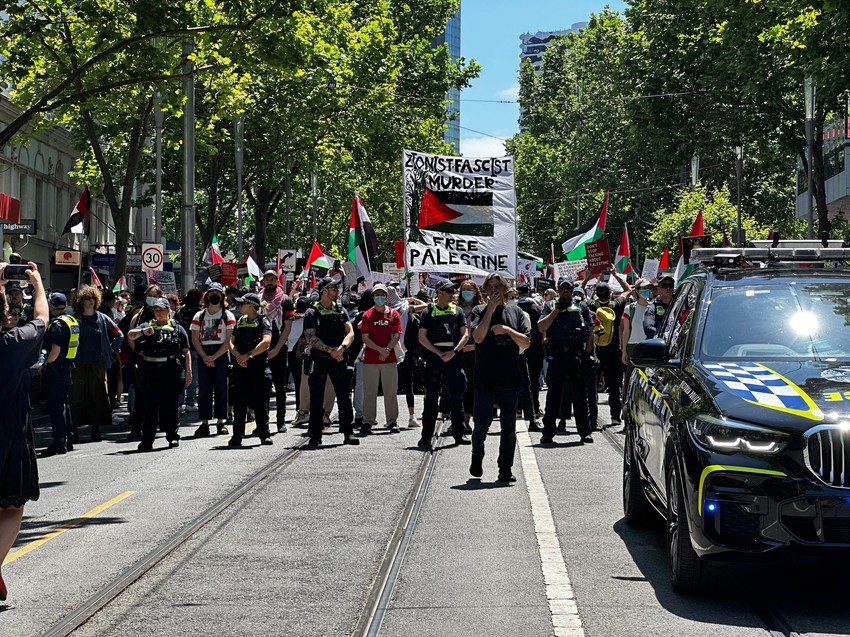 Propalestinski protest u Melburnu 5. novembra