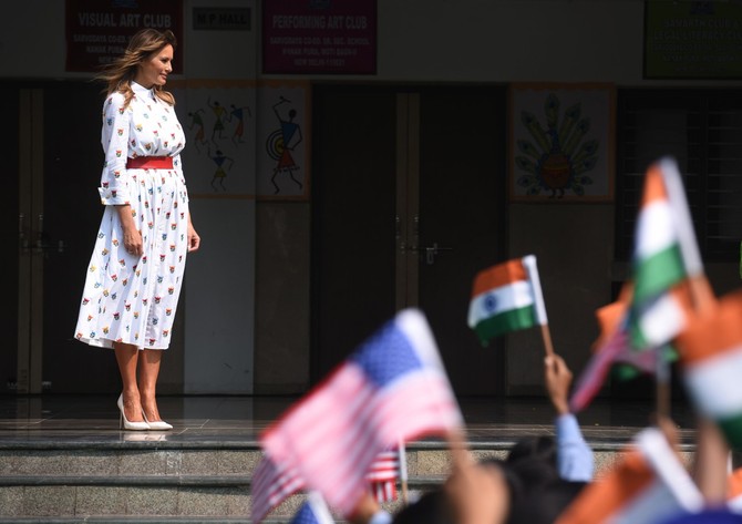 Melanija Tramp u školi u Indiji