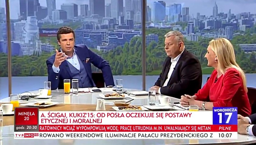 Politycy opozycji wychodzą w trakcie programu TVP. „Rynsztok!"