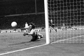 Eliminacje mistrzostw świata. Mecz Anglia – Polska (1:1) na stadionie Wembley, październik 1973 r.