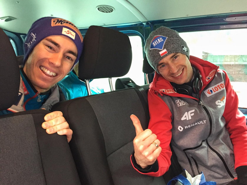 PŚ w Planicy: Kamil Stoch i Stefan Kraft spotkali się przed bitwą