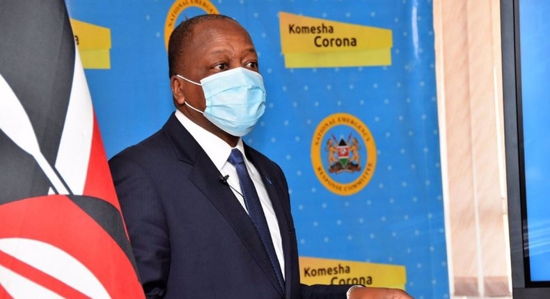 CS Mutahi  Kagwe announces increase in Covid-19 cases