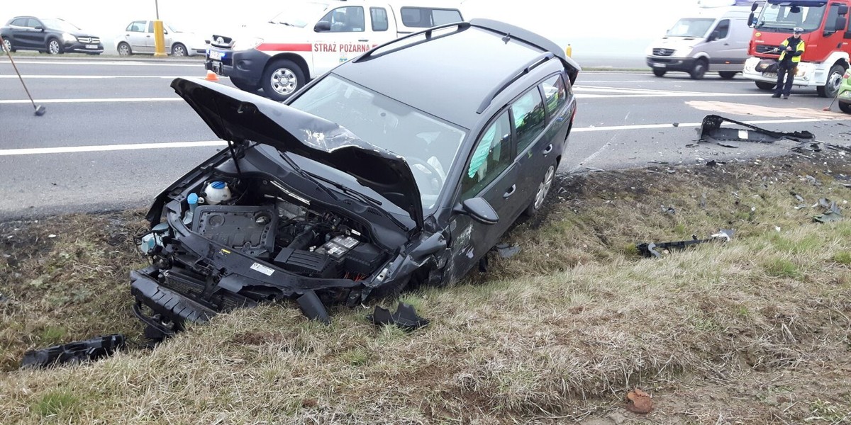 Wypadek we Wrzoskach koło Opola