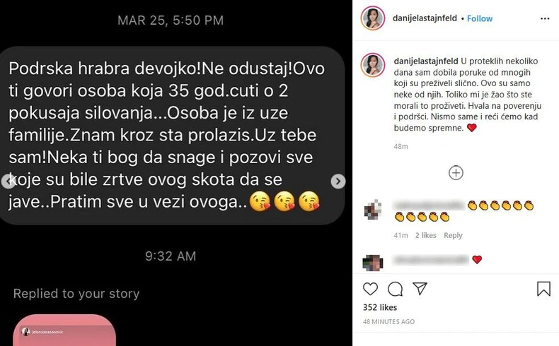 Poruka koju je Danijela dobila