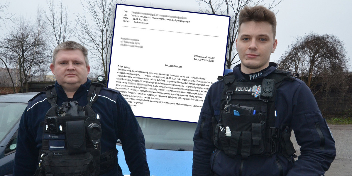 St. post. Dariusz Lipniacki i st. post. Michał Stosio to policjanci na medal. 