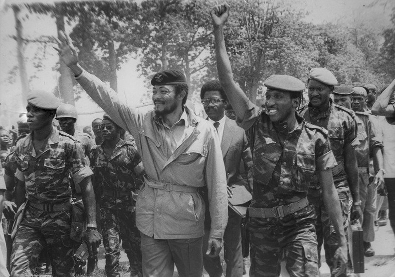 Former President Jerry John Rawlings during his military days