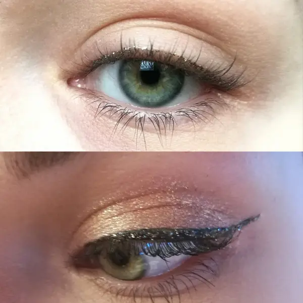 Eyeliner z brokatem / Ela Poznar