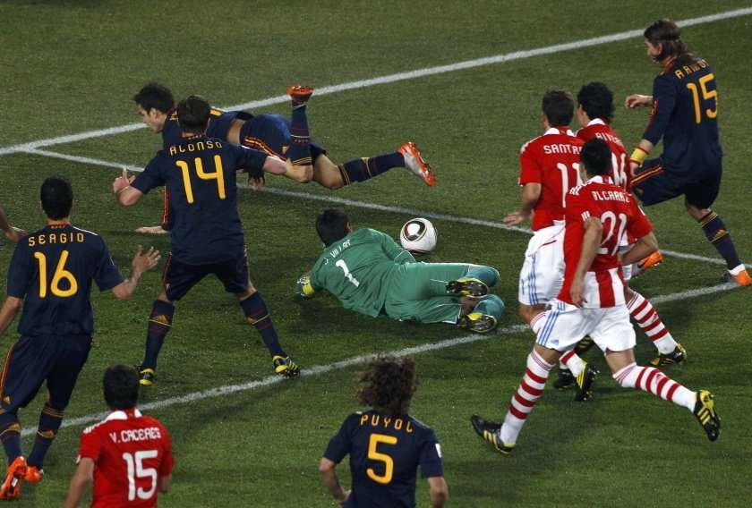 Hiszpania - Paragwaj 1:0 w ćwierćfinale mistrzostw świata w RPA