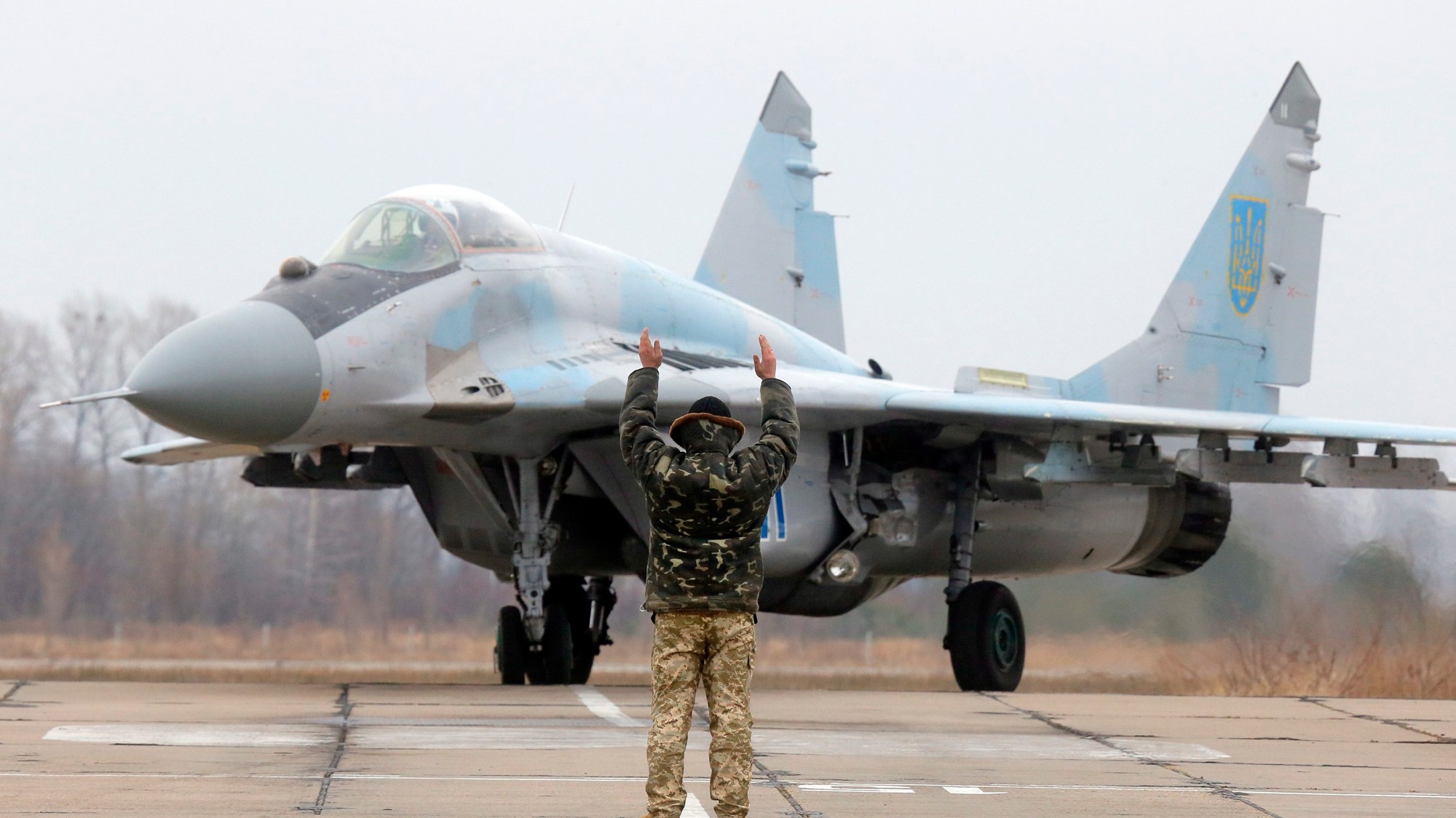 Ukrajinská stíhačka MIG 29