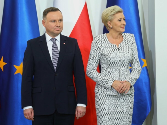 Andrzej Duda i Agata Kornhauser-Duda