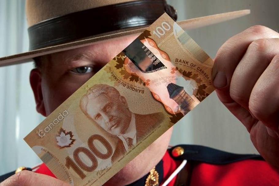 pieniądze kanada banknot oszustwo fałszerz