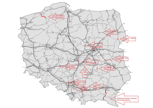 Kolejne inwestycje nabierają tempa - mapa