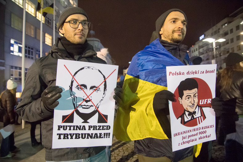 Protest w Trójmieście. Uczestnicy wyrażają wolę postawienia Władimira Putina przed sądem