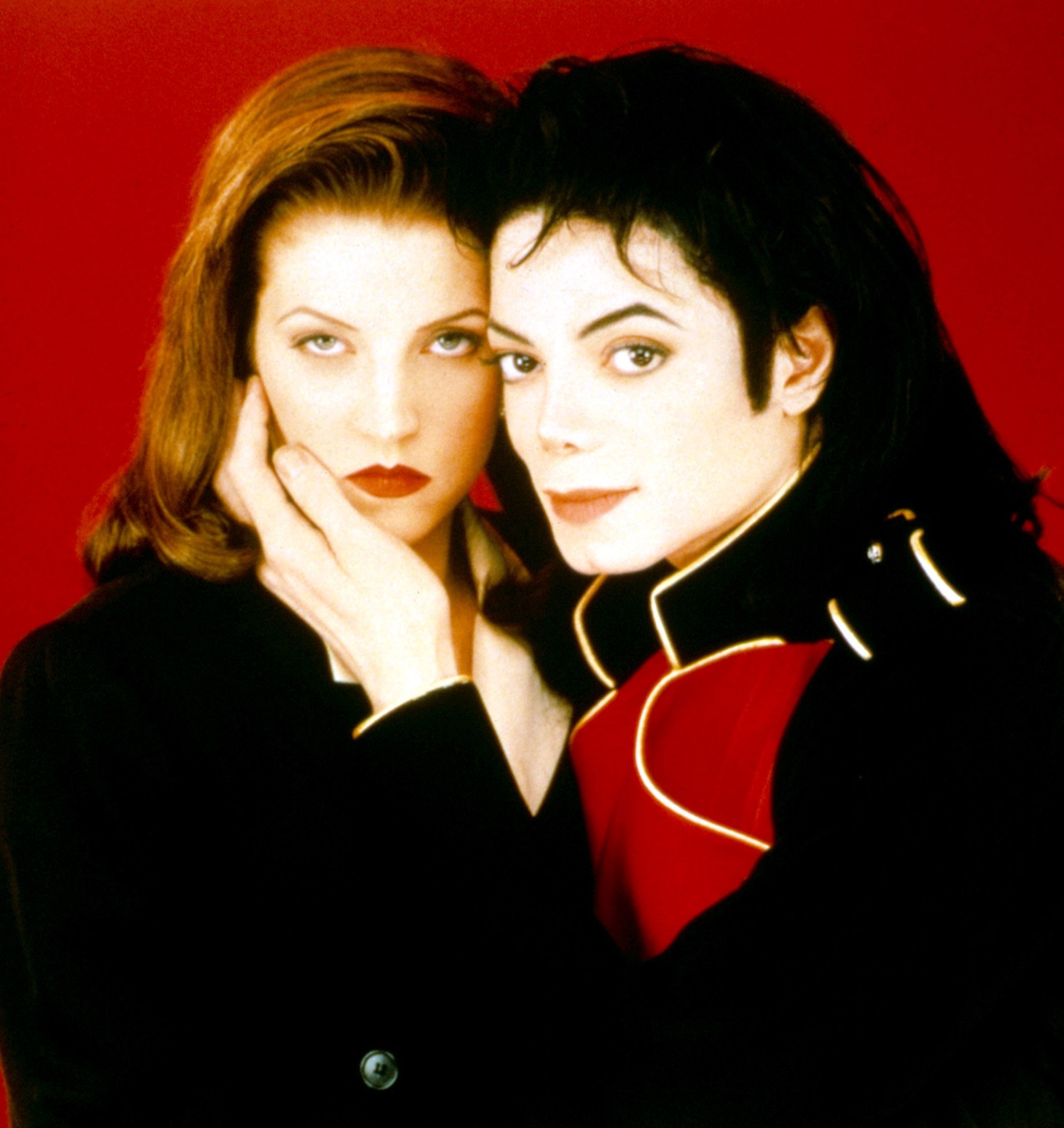 Lisa Marie Presley a Michael Jackson. 