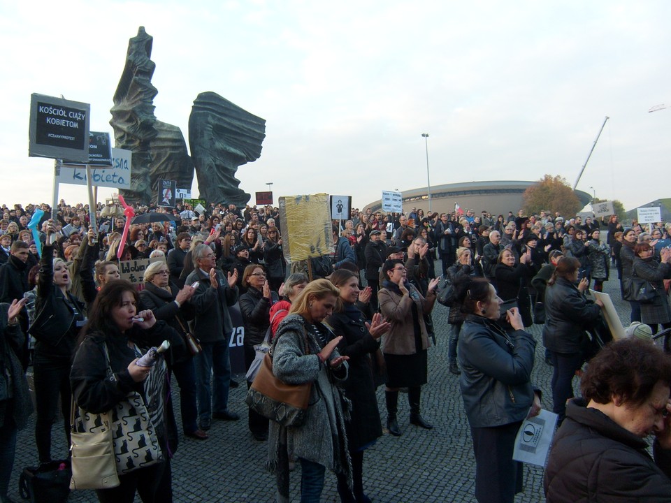 Katowice. Czarny protest. fot. P.Pawlik