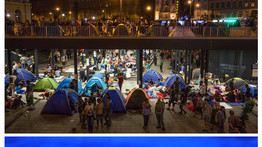 Budapest a menekültválság csúcspontján és most - képek