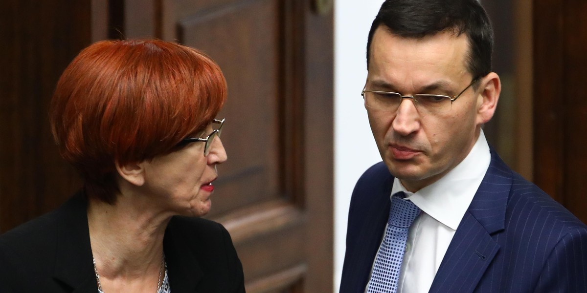 Elżbieta Rafalska i Mateusz Morawiecki