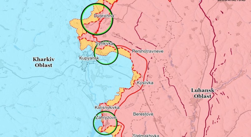 Sytuacja na froncie pod Kupiańskiem