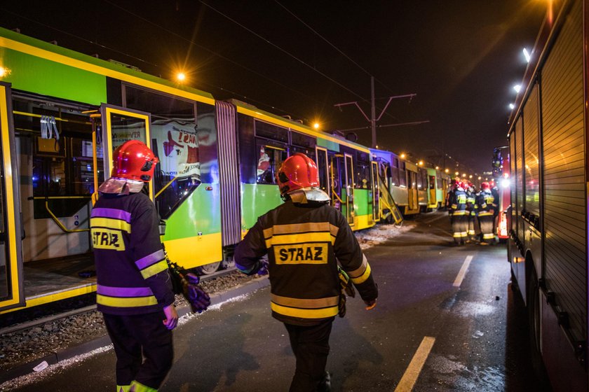 Dramatyczny wypadek tramwajów w Poznaniu