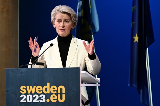 Ursula von der Leyen w Kirunie