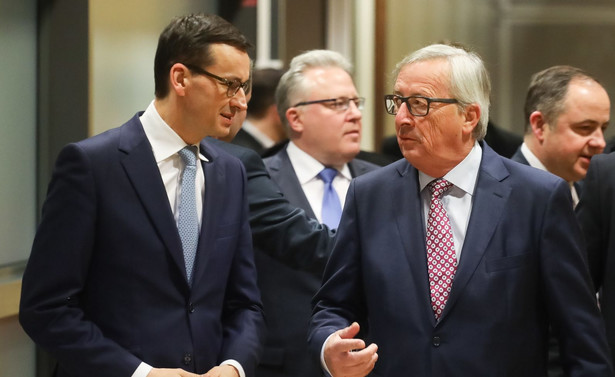 Mateusz Morawiecki i Jean-Claud Juncker