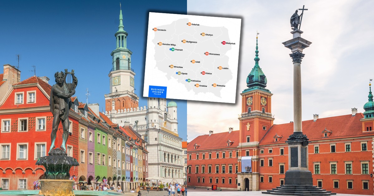 Najlepsze miasta do życia w Polsce. Warszawa daleko w tyle [RANKING]