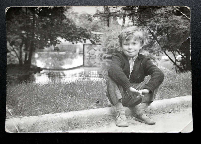 Krzysztof Kiersznowski w wieku siedmiu lat