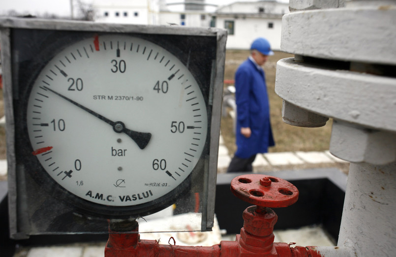 Ciśnieniomierz na magistrali gazowej w Rumunii, ktora będzie jednym krajów tranzytowych gazociągu Nabucco.