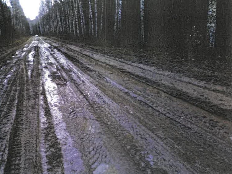 Rozjeżdżone przez wojskowe samochody drogi powiatu hajnowskiego