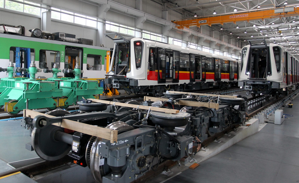 Linia produkcyjna wagonów metra *