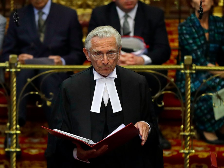 Lord Speaker Norman Fowler.