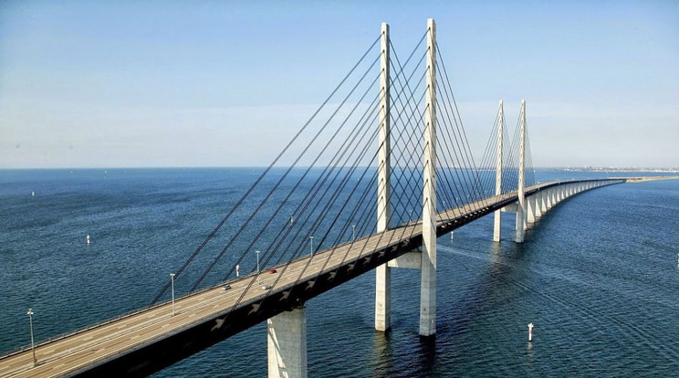 Hatalmas híd köti össze Dániát és Svédországot / Fotó: Google Earth
