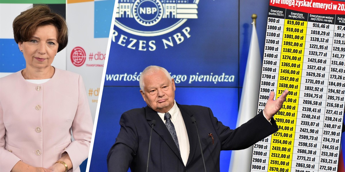 Waloryzacja emerytur. Prognozy rządu różnią się od danych NBP. Seniorzy mogą dostać mniej