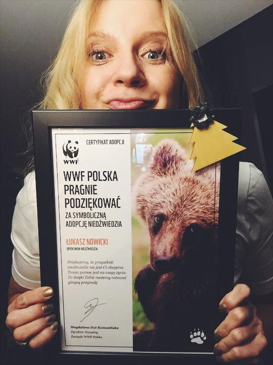 Akcja WWF: Marzena Rogalska dla Łukasza Nowickiego