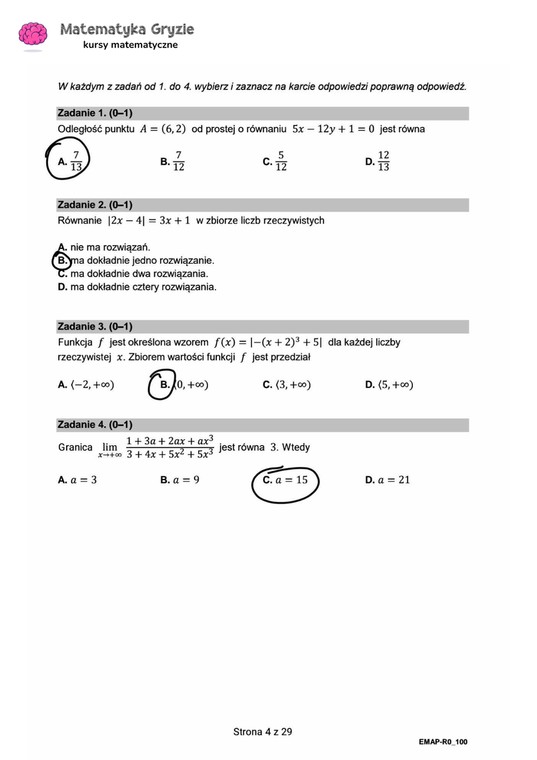 Matura 2024. Matematyka - poziom rozszerzony [ARKUSZE CKE i ODPOWIEDZI]