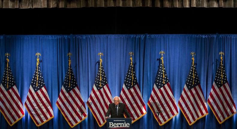 Sanders calls his brand of socialism a pathway to beating Trump