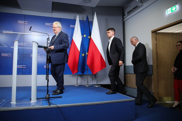Czesław Siekierski, Michał Kołodziejczak i Krzysztof Saczka
