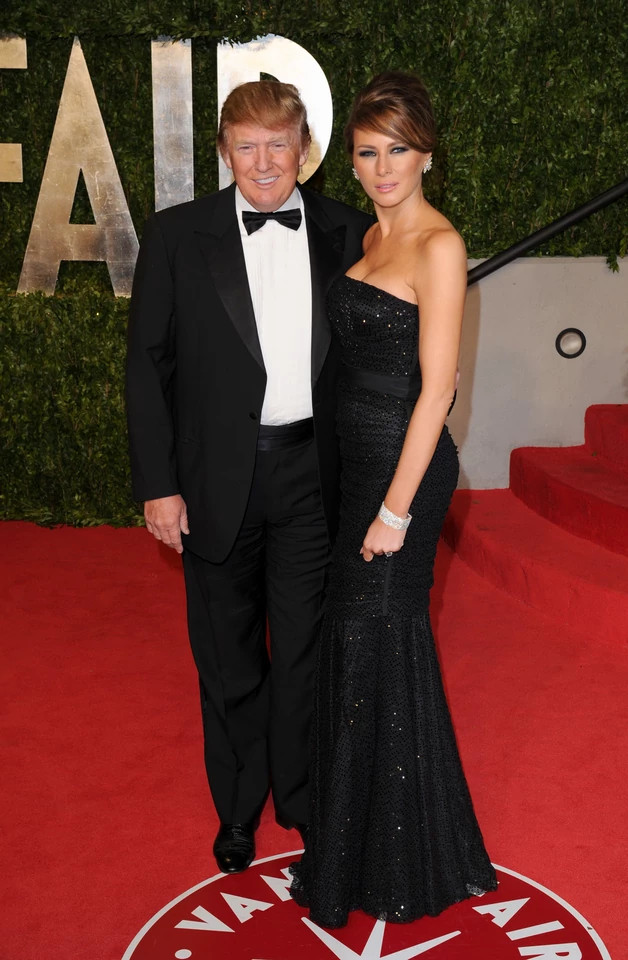 Najpiękniejsze pary na Oscarach: Donald Trump i Melania Trump