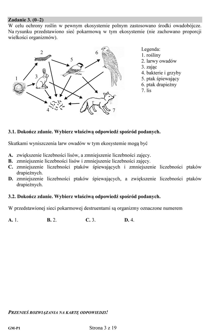 Egzamin gimnazjalny 2017: część matematyczno-przyrodnicza