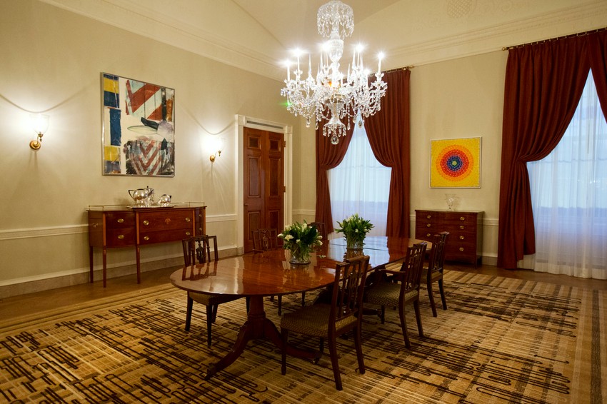 Jedna od prostorija u Beloj kući dok su u njoj boravili Mišel i Barak Obama