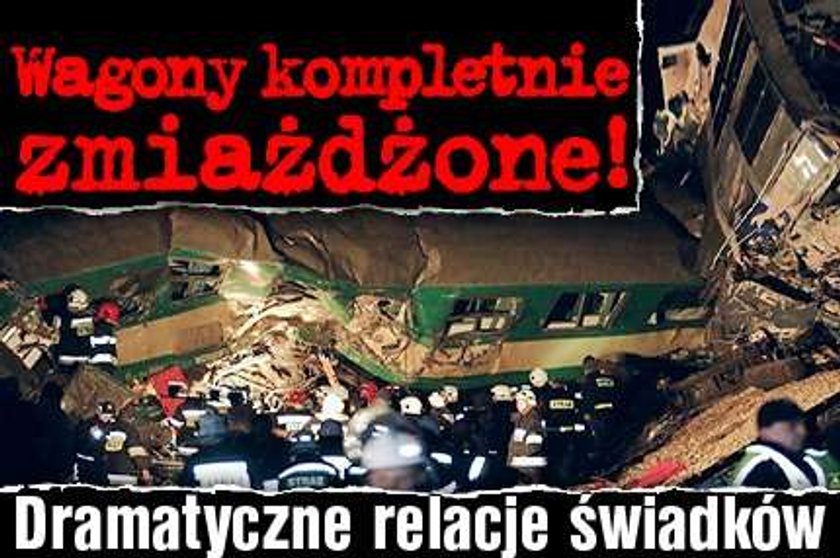 Wagony jak harmonijka! Dramatyczne relacje świadków