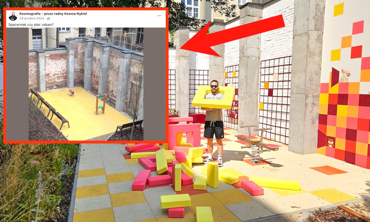 Słynny patoplac zabaw już tak nie wygląda. Jest jeden problem