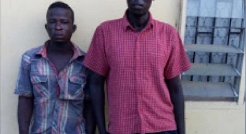 The gang-rape suspects, Ezekiel Yusuf and Musa Abubakar