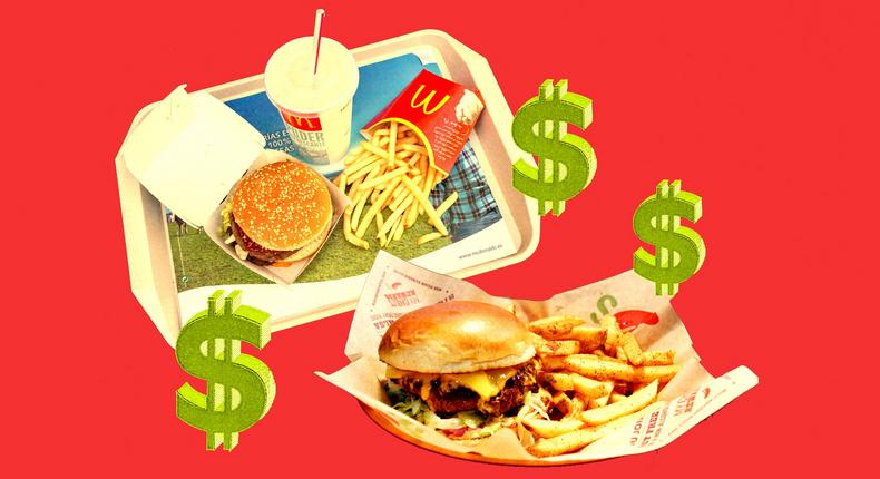 Fast-food prices are climbing, and chain restaurants like Chili's are coming for fast-food giants with meal deals in a bid to win the value wars.UCG/Getty Images; Chili's; Jenny Chang-Rodriguez/BI