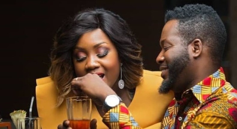 Adjetey Anang and wife